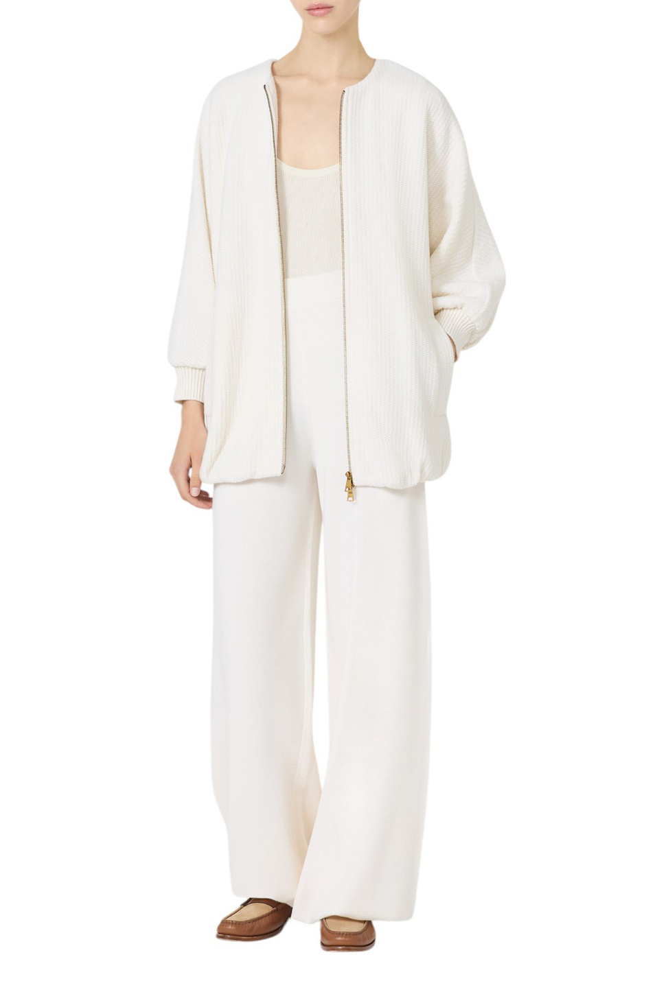 Женский Max Mara Топ HELIER из ткани в рубчик (цвет ), артикул 2521366181 | Фото 2