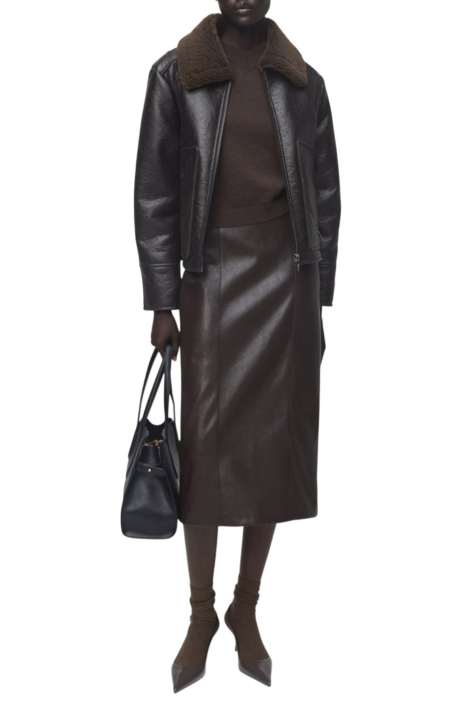 Женский Mango Куртка COACH с воротником из овчины (цвет ), артикул 17078268 | Фото 2