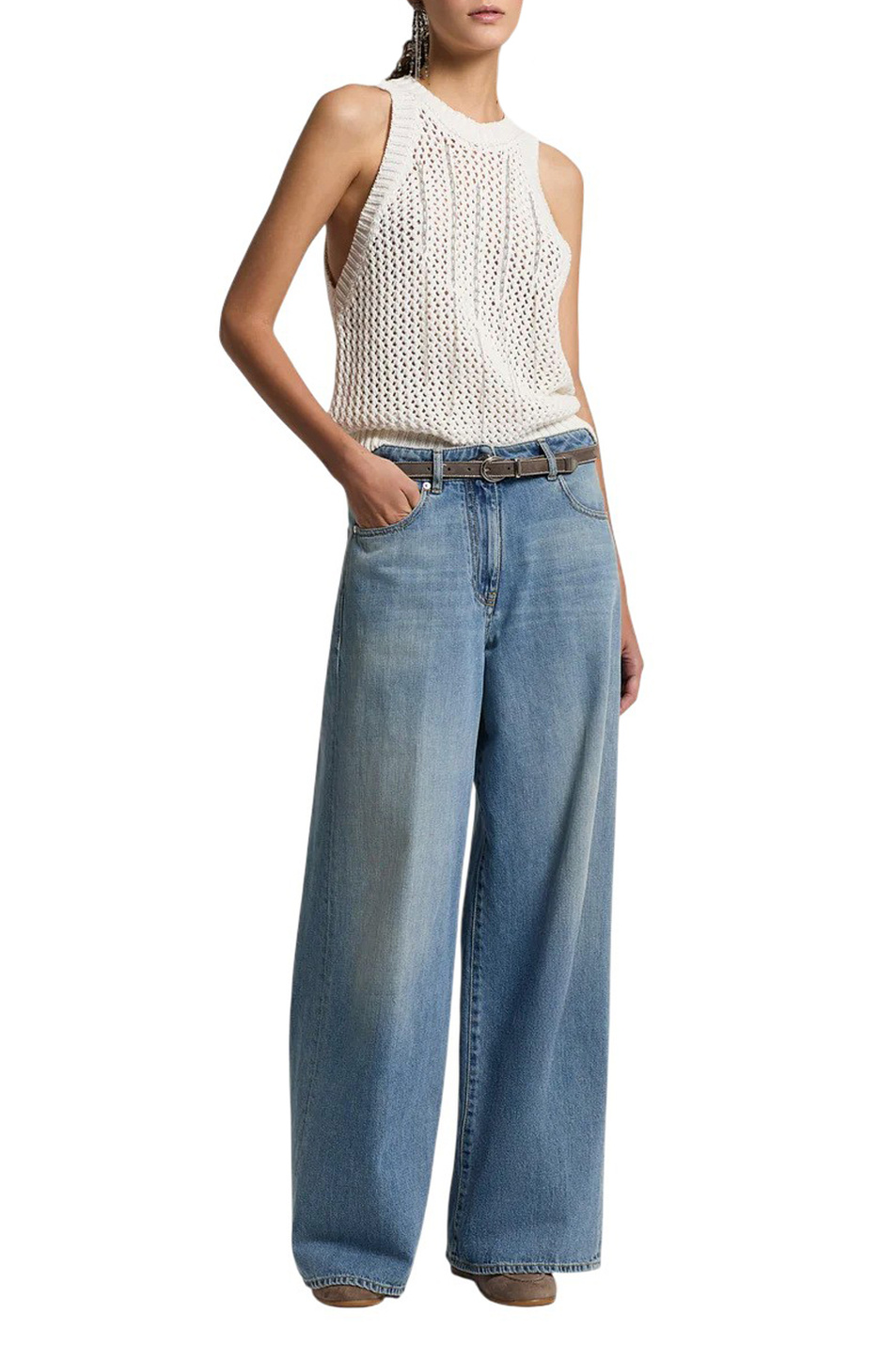 Женский Peserico Топ из хлопка (цвет ), артикул A98210F03R-09119 | Фото 2