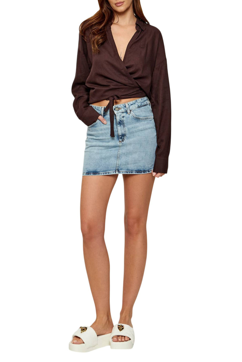 Женский Emporio Armani Блузка с запахом (цвет ), артикул EW003421-AF20252 | Фото 2