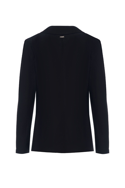 Однотонный пиджак на пуговице|Основной цвет:Черный|Артикул:WA2108T4818 | Фото 2
