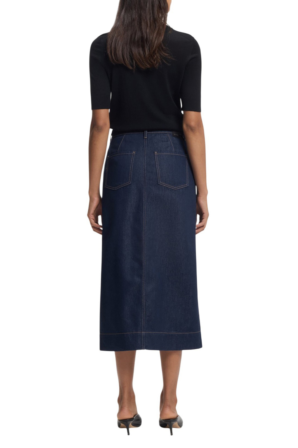 Женский BOSS Юбка ANDREYA джинсовая (цвет ), артикул 50552446 | Фото 4
