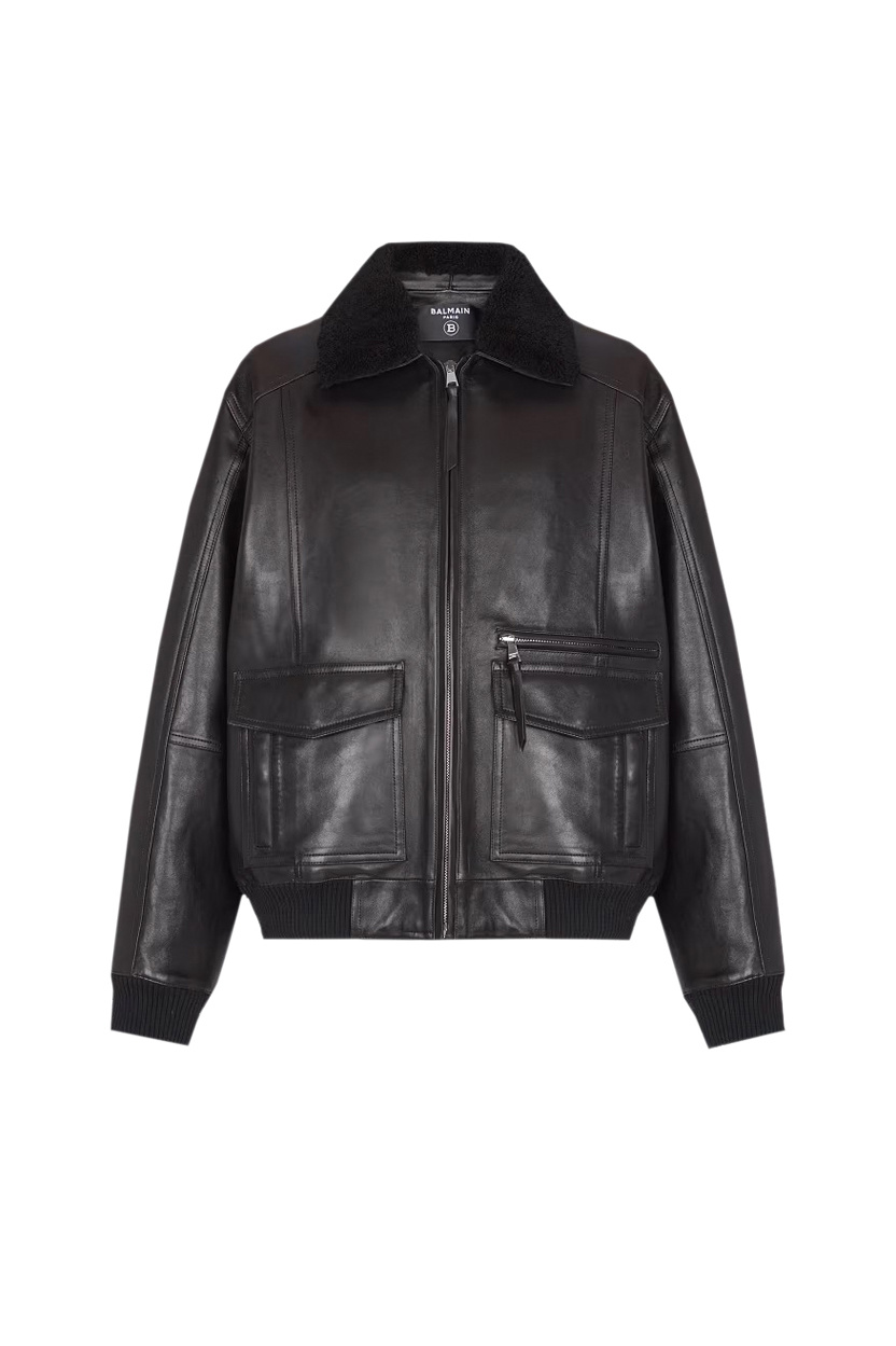 Мужской Balmain Куртка из натуральной кожи (цвет ), артикул FH0TF998LC62 | Фото 1