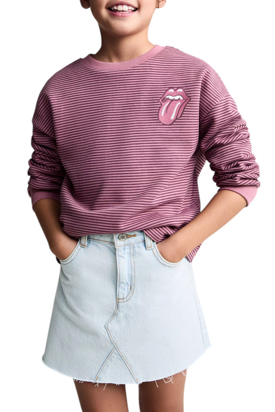 Девочкам Mango Kids Юбка STELLA джинсовая (цвет ), артикул 87033270 | Фото 4