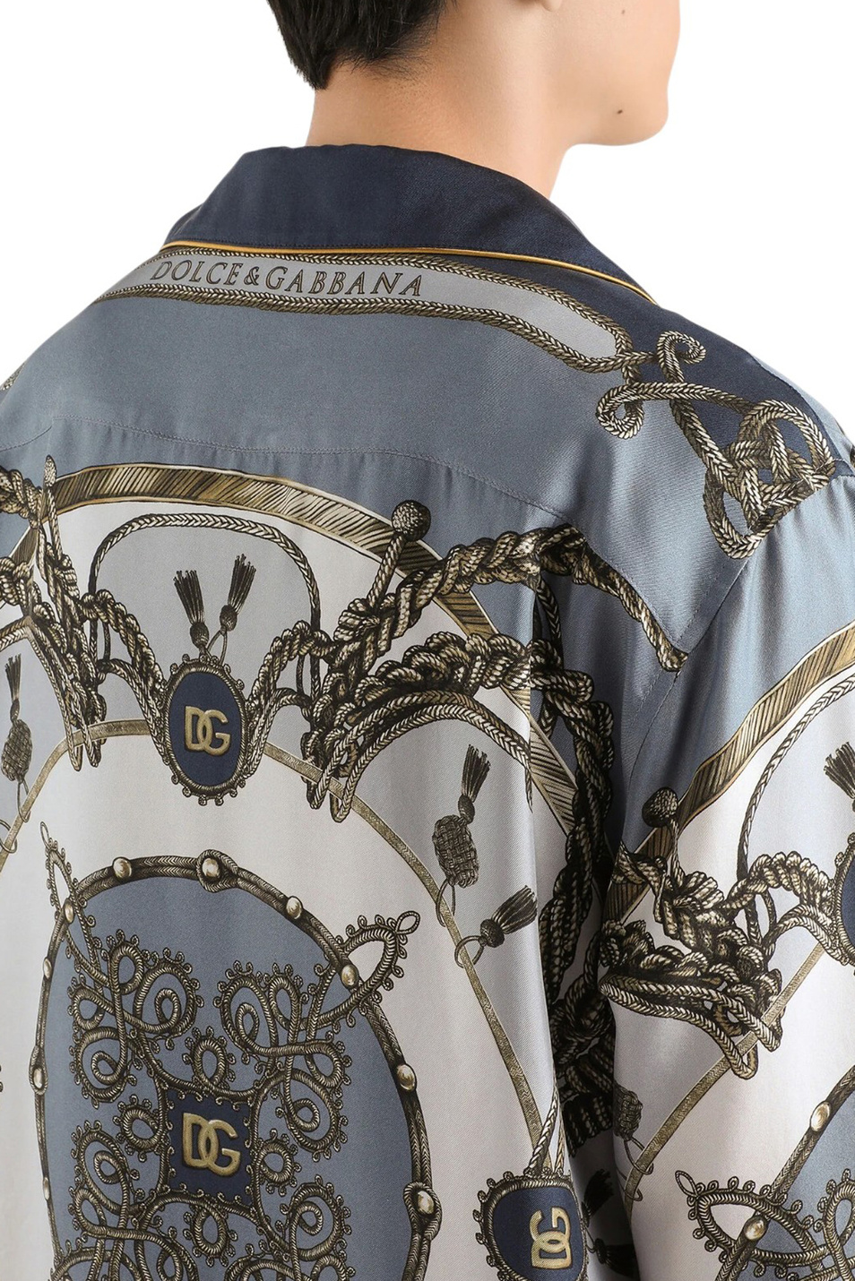 Мужской Dolce & Gabbana Рубашка из шелка (цвет ), артикул G5IF1T-HI12B | Фото 4