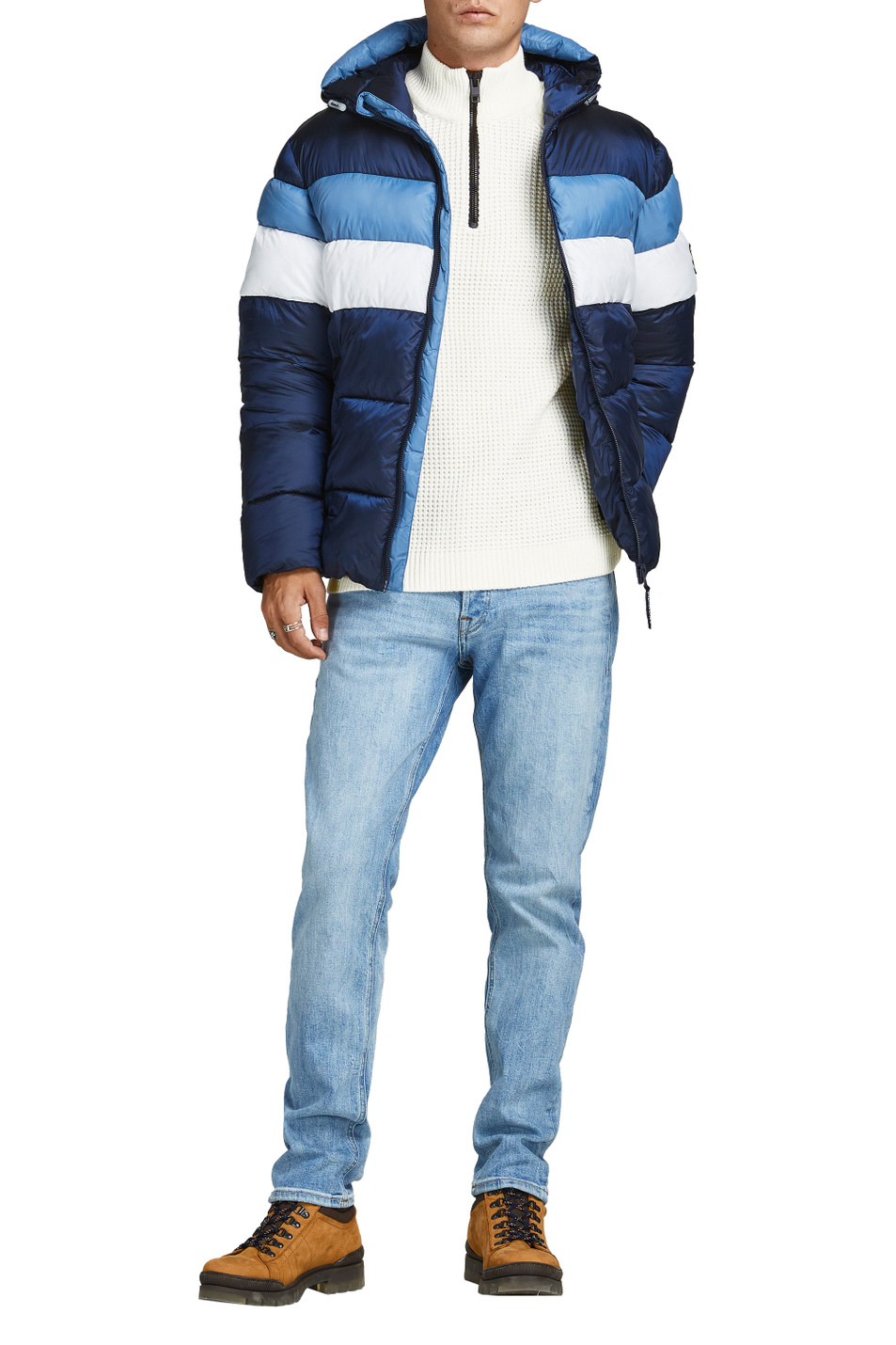 Мужской Jack & Jones Свитер с воротником-стойкой на молнии (цвет ), артикул 12190530 | Фото 2