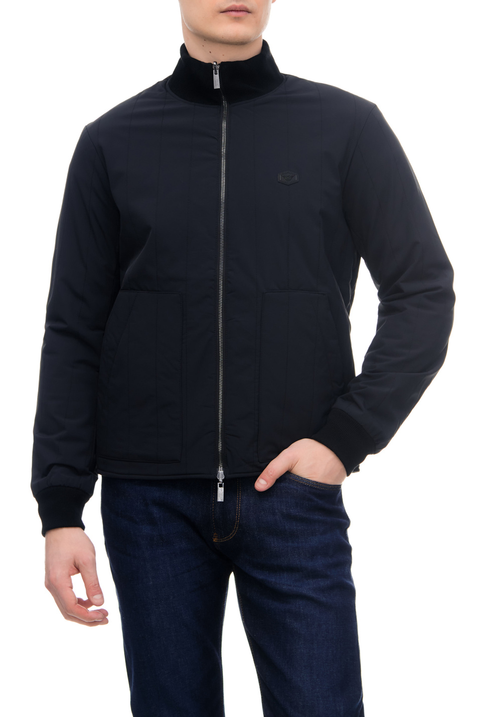 Мужской Emporio Armani Куртка из стеганого материала с нашивкой-логотипом (цвет ), артикул 8N1BQ4-1NZDZ | Фото 1