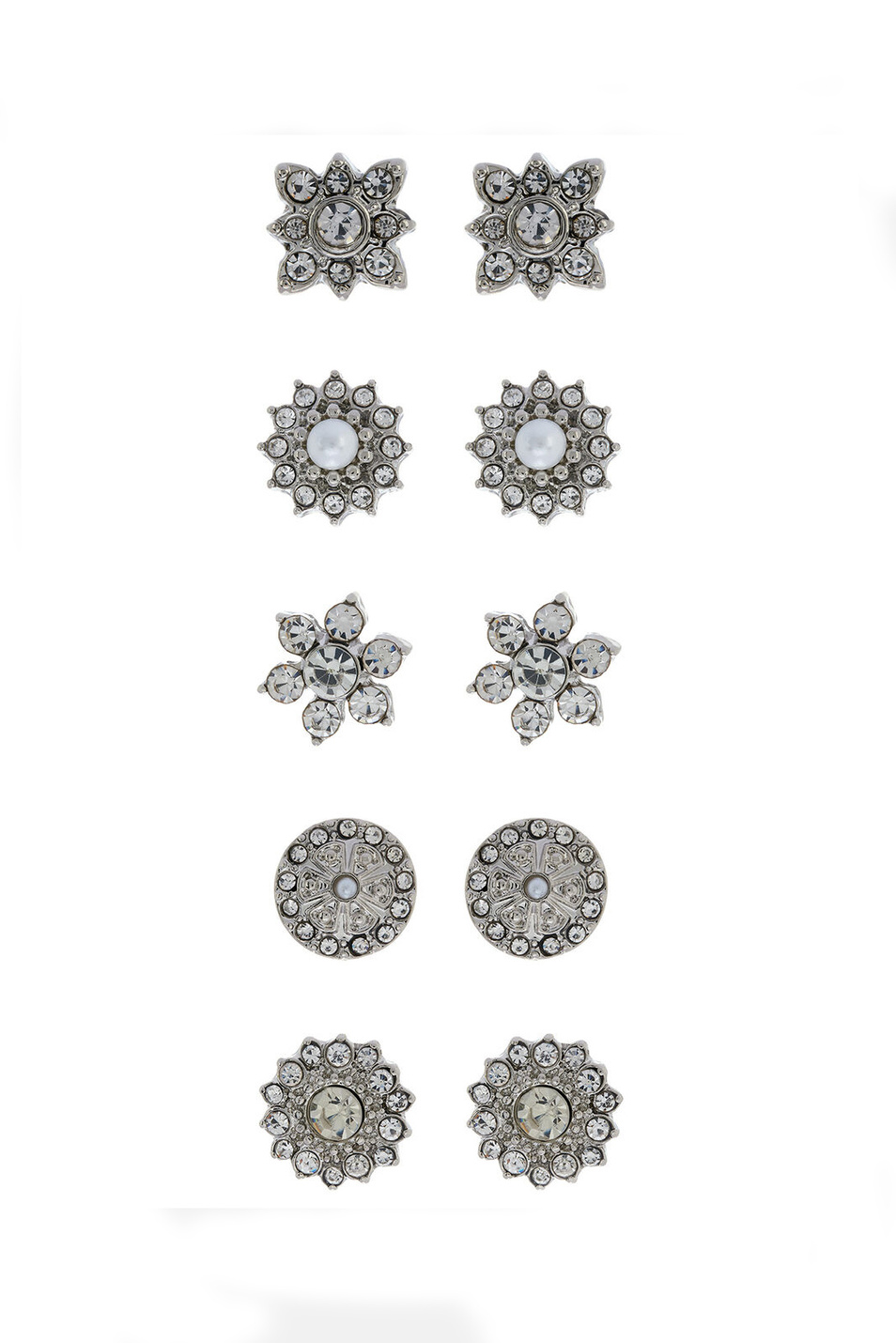 Женский Accessorize Набор серег с кристаллами GLAMAZON (цвет ), артикул 981362 | Фото 1
