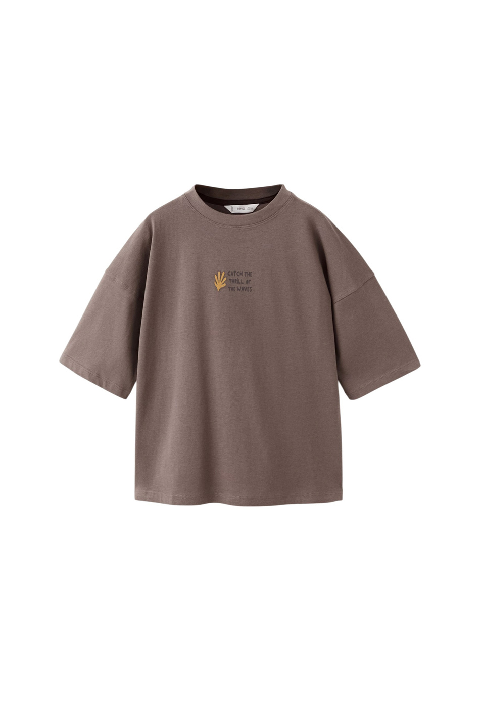 Мальчикам Mango Kids Футболка SPELL из хлопка (цвет ), артикул 27026341 | Фото 1