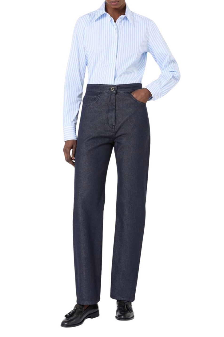 Женский Max Mara Рубашка ACCENNI из хлопка (цвет ), артикул 2611111111 | Фото 2