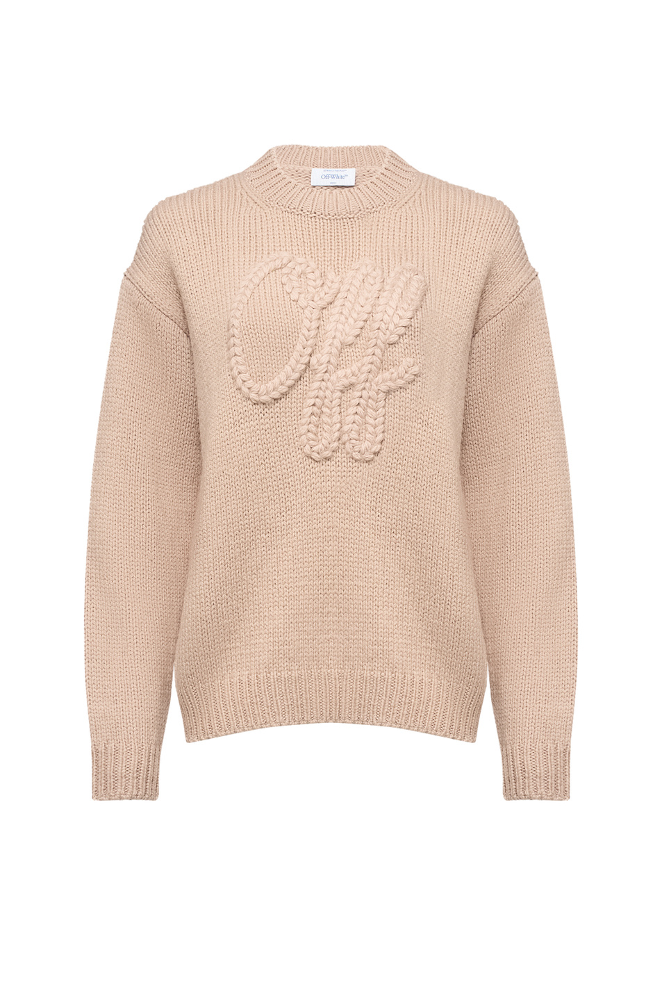 Женский Off-White Джемпер из шерсти с вышивкой (цвет ), артикул 2FE00529TW226 | Фото 1