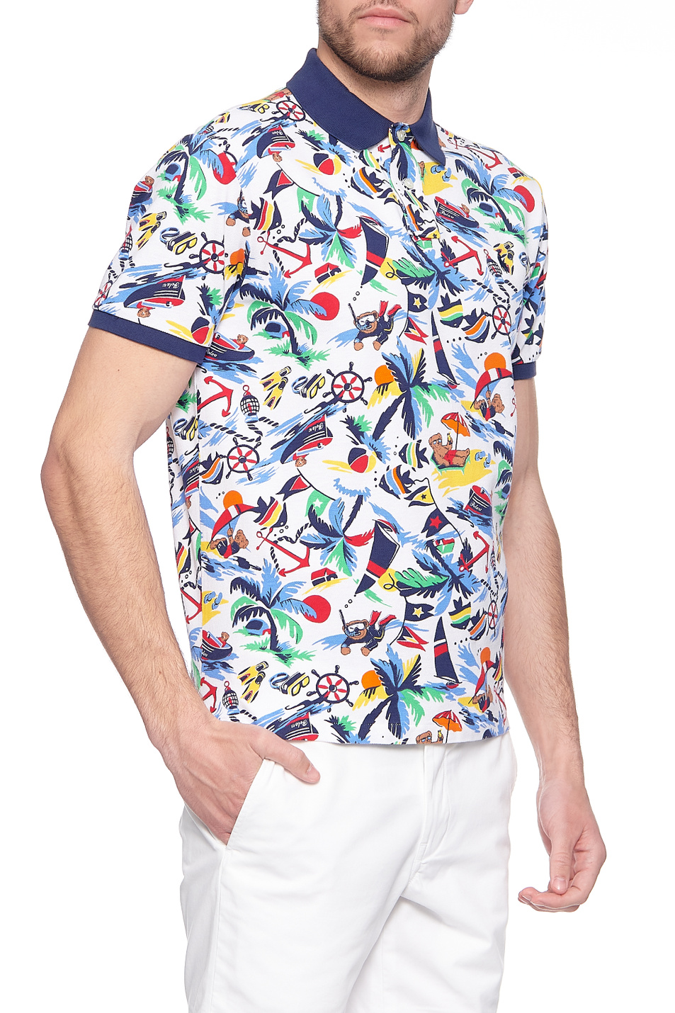 Polo Ralph Lauren Футболка поло с принтом (цвет ), артикул 710835228001 | Фото 3