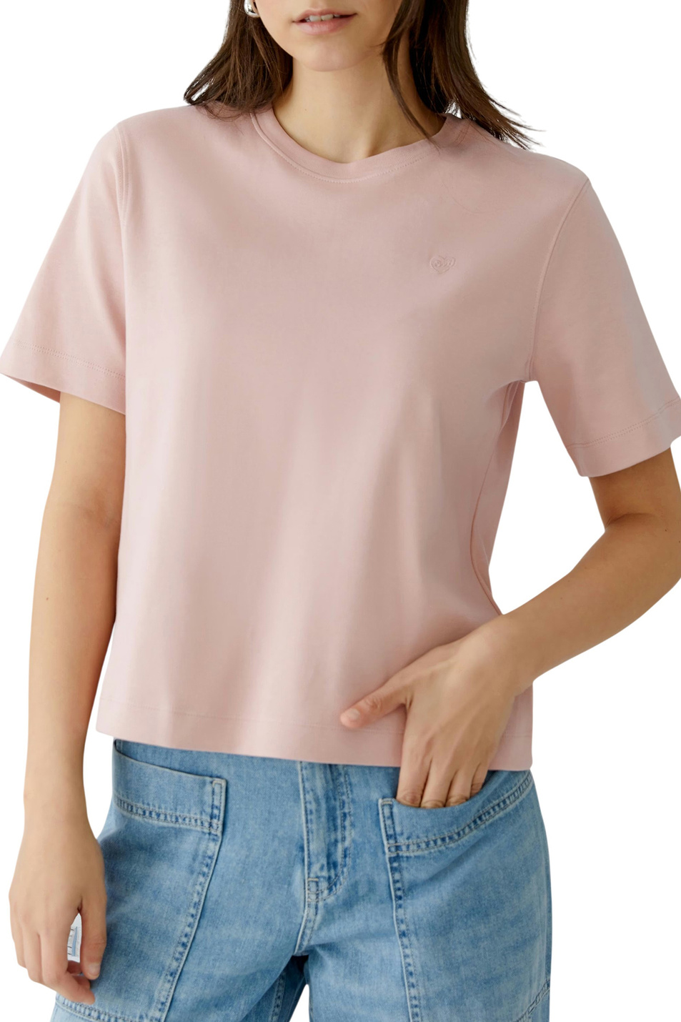 Женский OUI Футболка из хлопка (цвет ), артикул 94694 | Фото 3