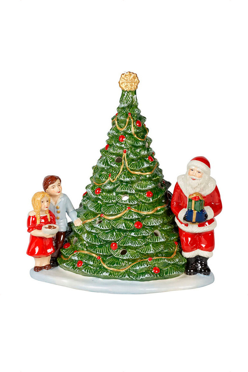 Подсвечник декоративный «Санта с детьми»|Основной цвет:Разноцветный|Артикул:14-8327-6641 | Фото 1