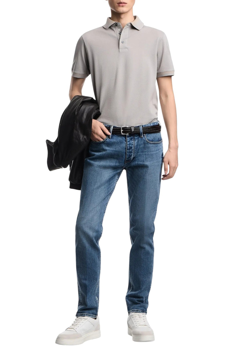 Мужской Emporio Armani Поло из хлопка (цвет ), артикул EM005798-AF12955 | Фото 3