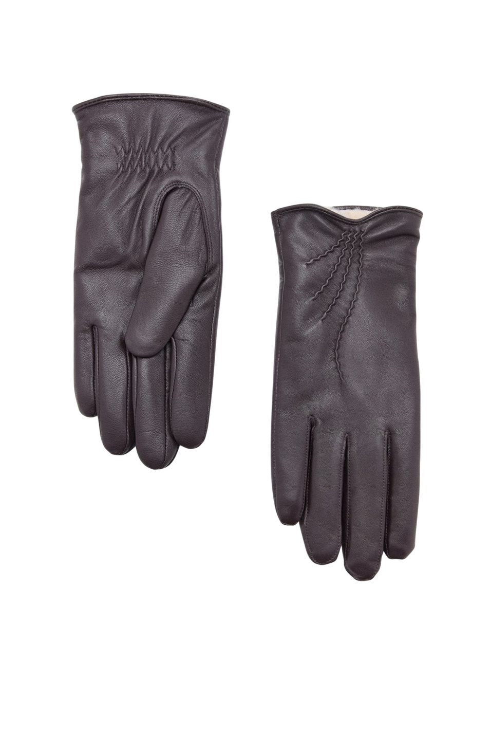 Перчатки HIEDRA из натуральной кожи|Основной цвет:Коричневый Женский Mango Перчатки HIEDRA из натуральной кожи (цвет ), артикул 17027771 | Фото 1