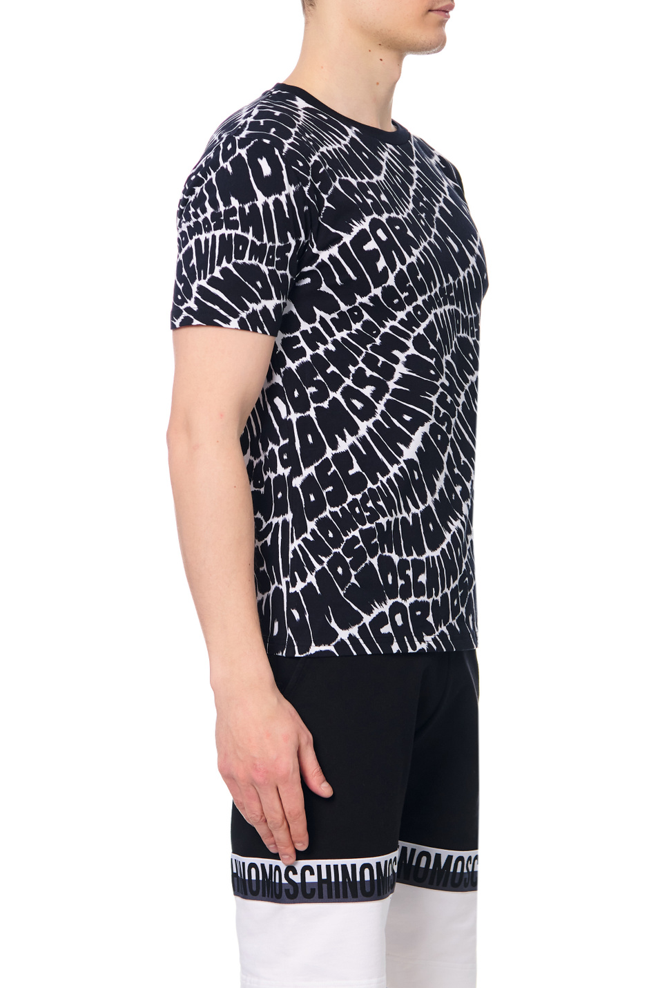 Мужской Moschino Футболка из эластичного хлопка (цвет ), артикул V1902-8104 | Фото 3