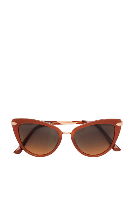 Солнцезащитные очки "кошачий глаз"|Основной цвет:Оранжевый|Артикул:189998 | Фото 2