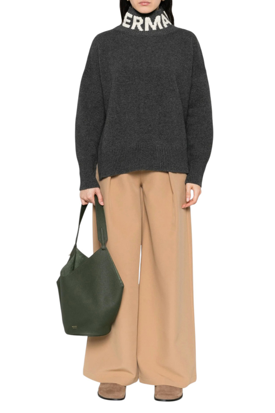 Женский Ermanno Firenze Свитер из смесовой шерсти (цвет ), артикул D47EM027EO1 | Фото 3