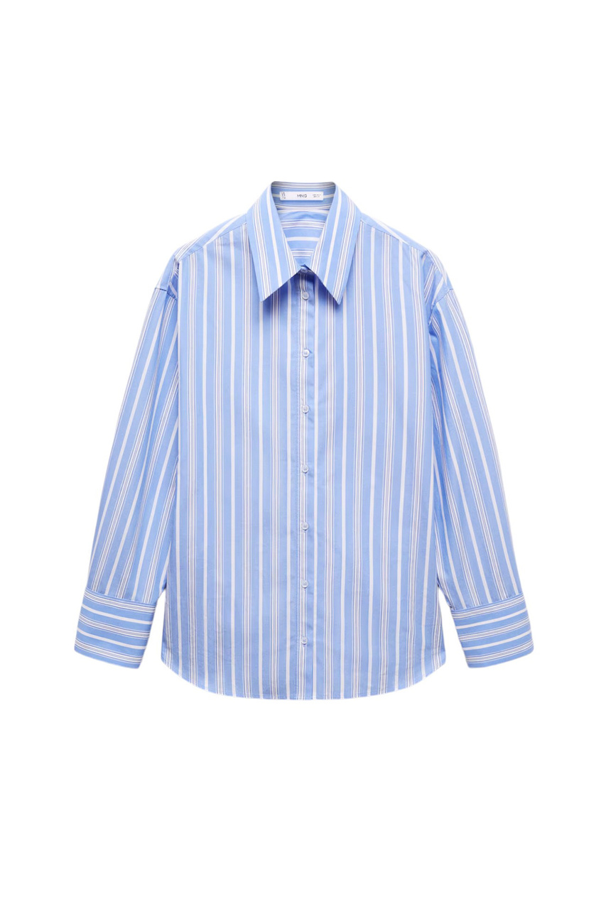 Рубашка SEOUL из натурального хлопка|Основной цвет:Синий|Артикул:67005743 | Фото 1