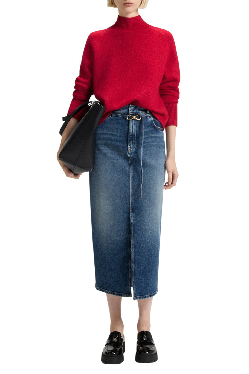 Джемпер Surpio из смесовой шерсти|Основной цвет:Красный Женский HUGO Джемпер Surpio из смесовой шерсти (цвет ), артикул 50548251 | Фото 2