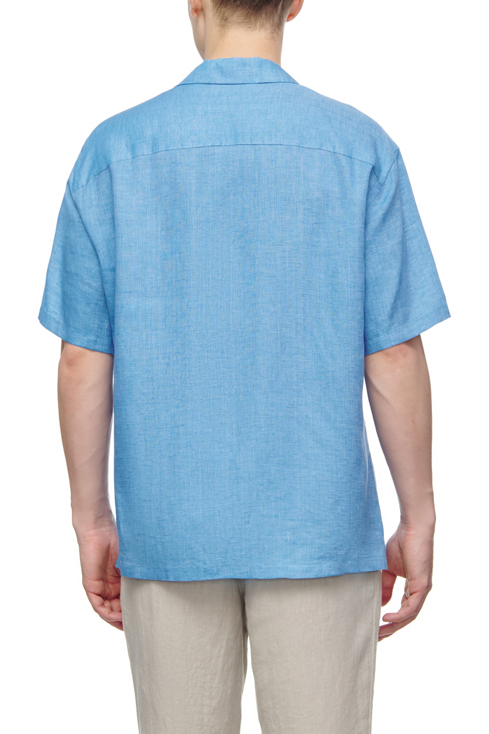 Мужской Zegna Льняная рубашка с коротким рукавом (цвет ), артикул 305291-ZCOB2-G | Фото 4