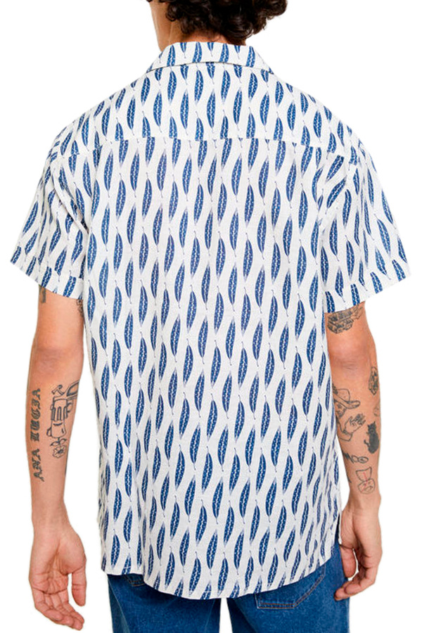Springfield Рубашка из хлопка и льна с принтом (цвет ), артикул 0543011 | Фото 3