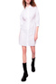 Pinko Платье-рубашка из поплина с ажурной вышивкой (Белый цвет), артикул 1G17JEY7V1 | Фото 4