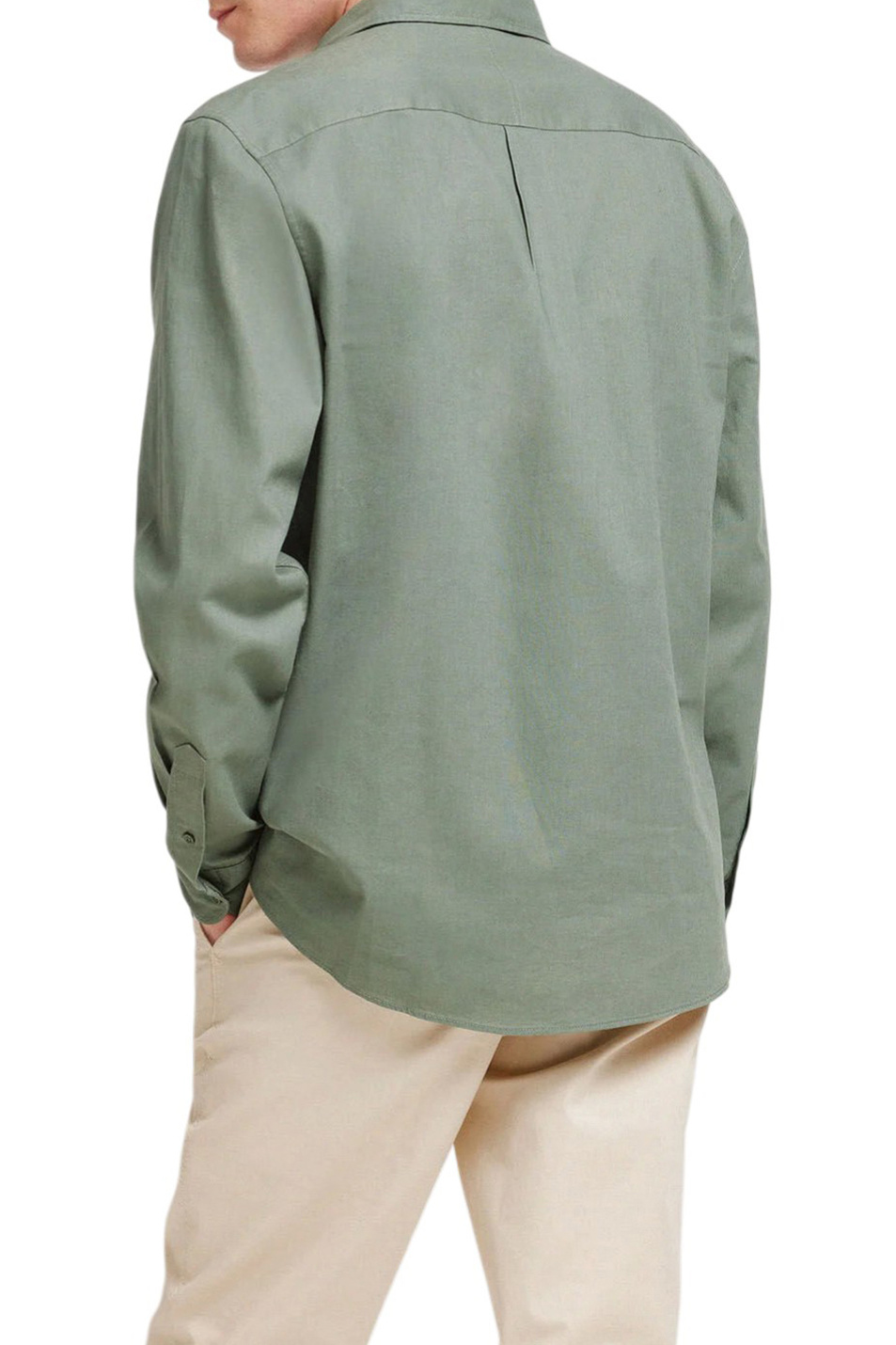 Мужской Springfield Рубашка из хлопка и льна (цвет ), артикул 0993396 | Фото 3