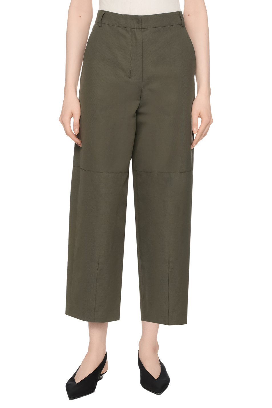 Женский Max Mara Брюки JACK из смесового хлопка (цвет ), артикул 2519131103 | Фото 4