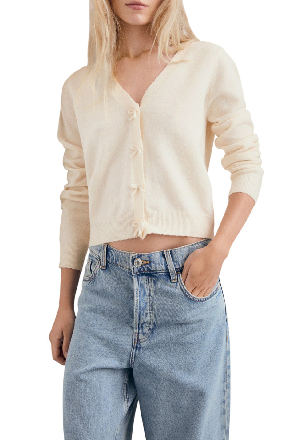 Женский Mango Кардиган LADY из смесовой шерсти (цвет ), артикул 17065808 | Фото 3