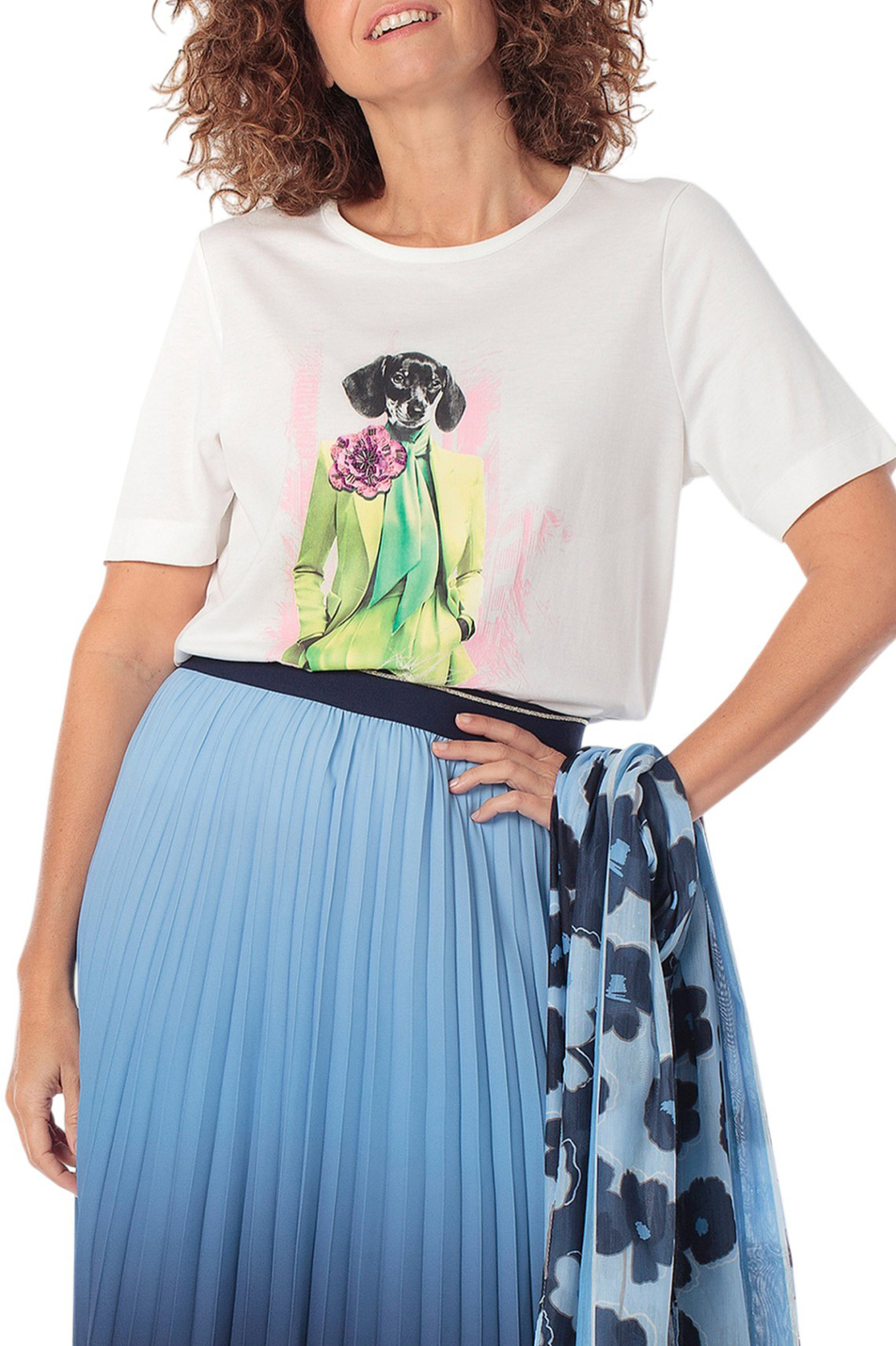 Женский Gerry Weber Футболка с принтом (цвет ), артикул N61708 | Фото 4