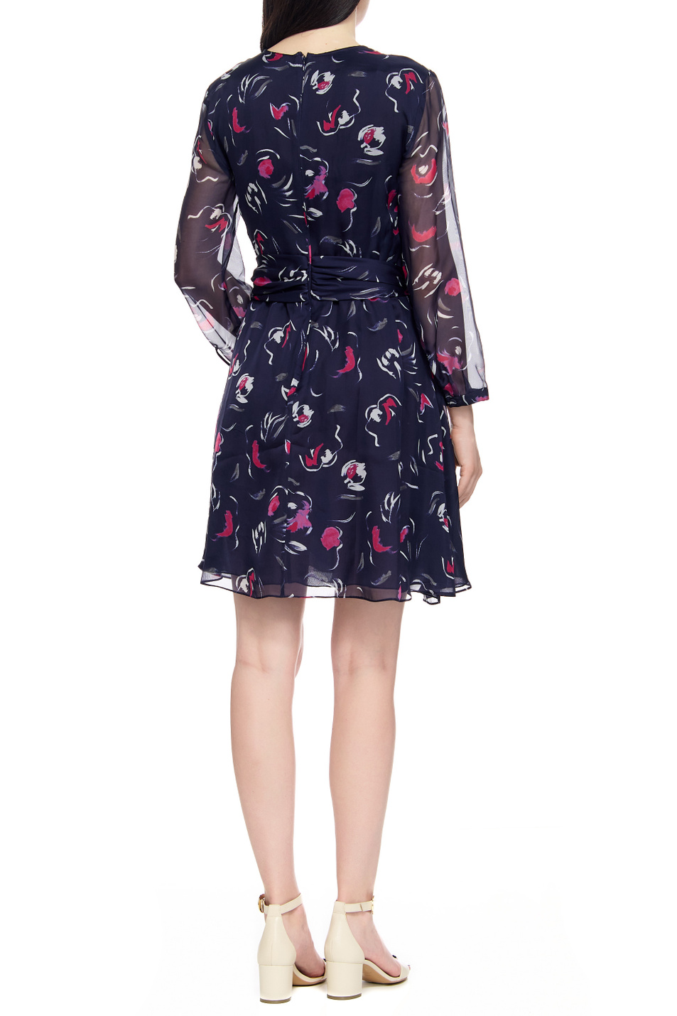 Женский Emporio Armani Платье из натурального шелка с принтом (цвет ), артикул H4NA16-E2500 | Фото 3