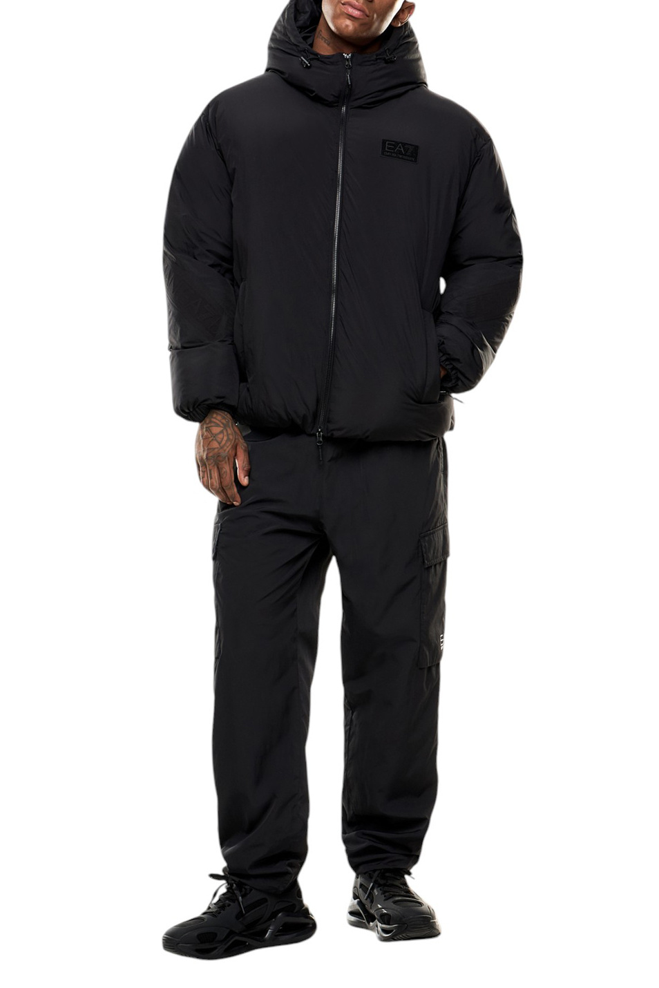 Куртка с логотипом|Основной цвет:Черный Мужской EA7 Куртка с логотипом (цвет ), артикул 7M000699-AF15951 | Фото 2