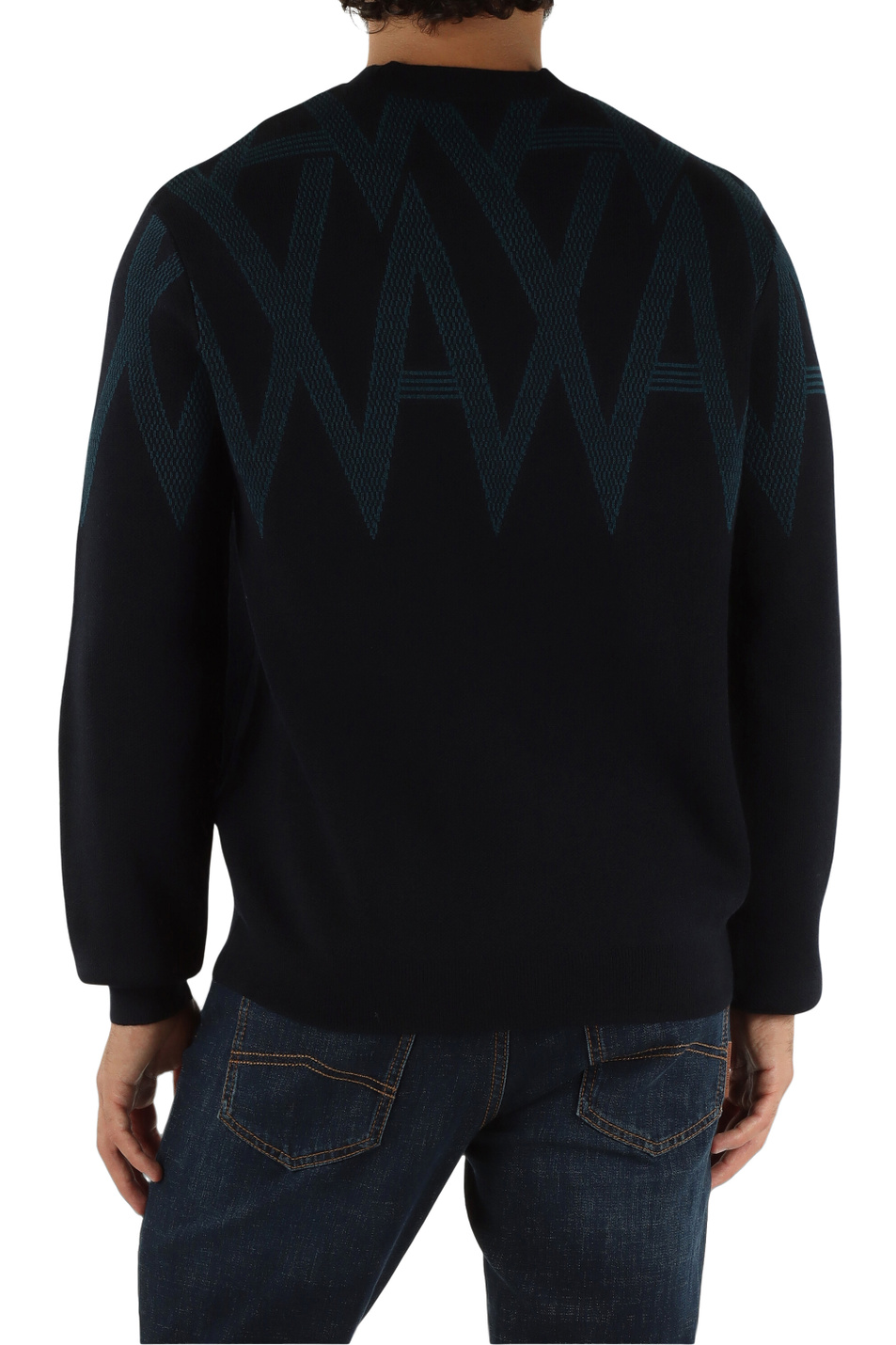 Мужской Armani Exchange Джемпер из смесовой шерсти (цвет ), артикул XM001338-AF14007 | Фото 5