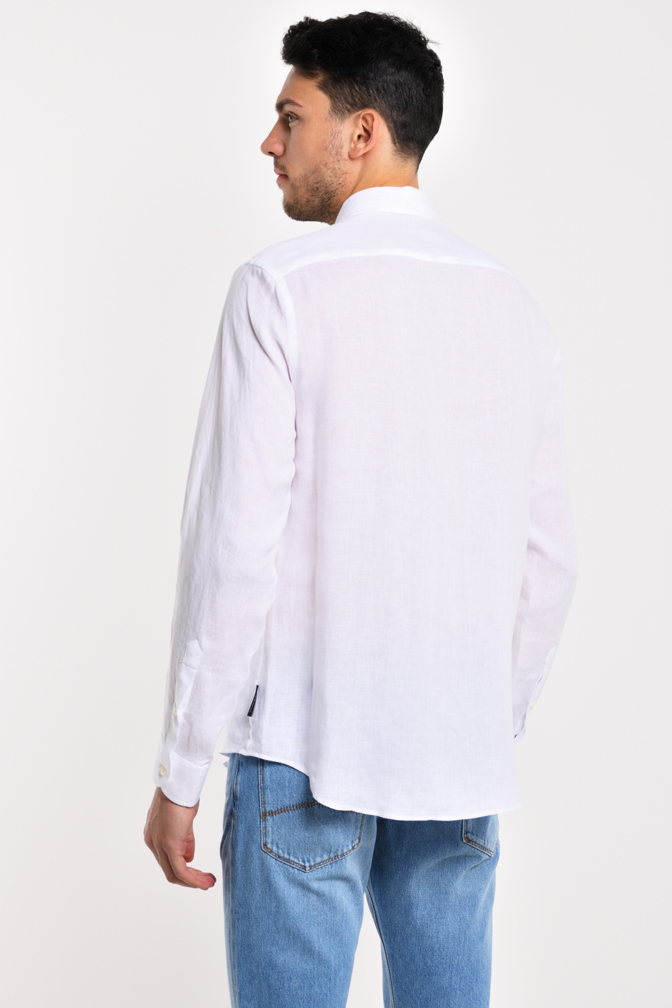 Мужской Emporio Armani Рубашка из натурального льна (цвет ), артикул 51SM0L-510F9 | Фото 4