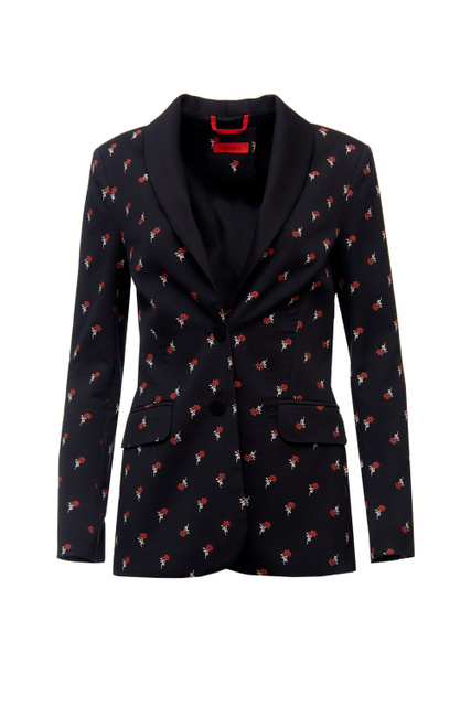 Пиджак MANTEGNA с принтом|Основной цвет:Черный|Артикул:70410222 | Фото 1