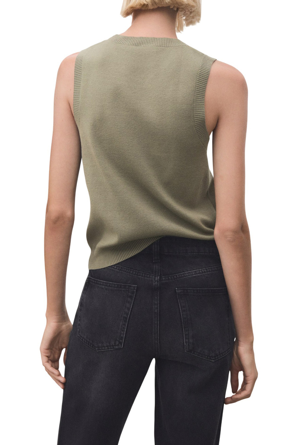 Женский Mango Топ TOPO однотонный (цвет ), артикул 17087793 | Фото 4