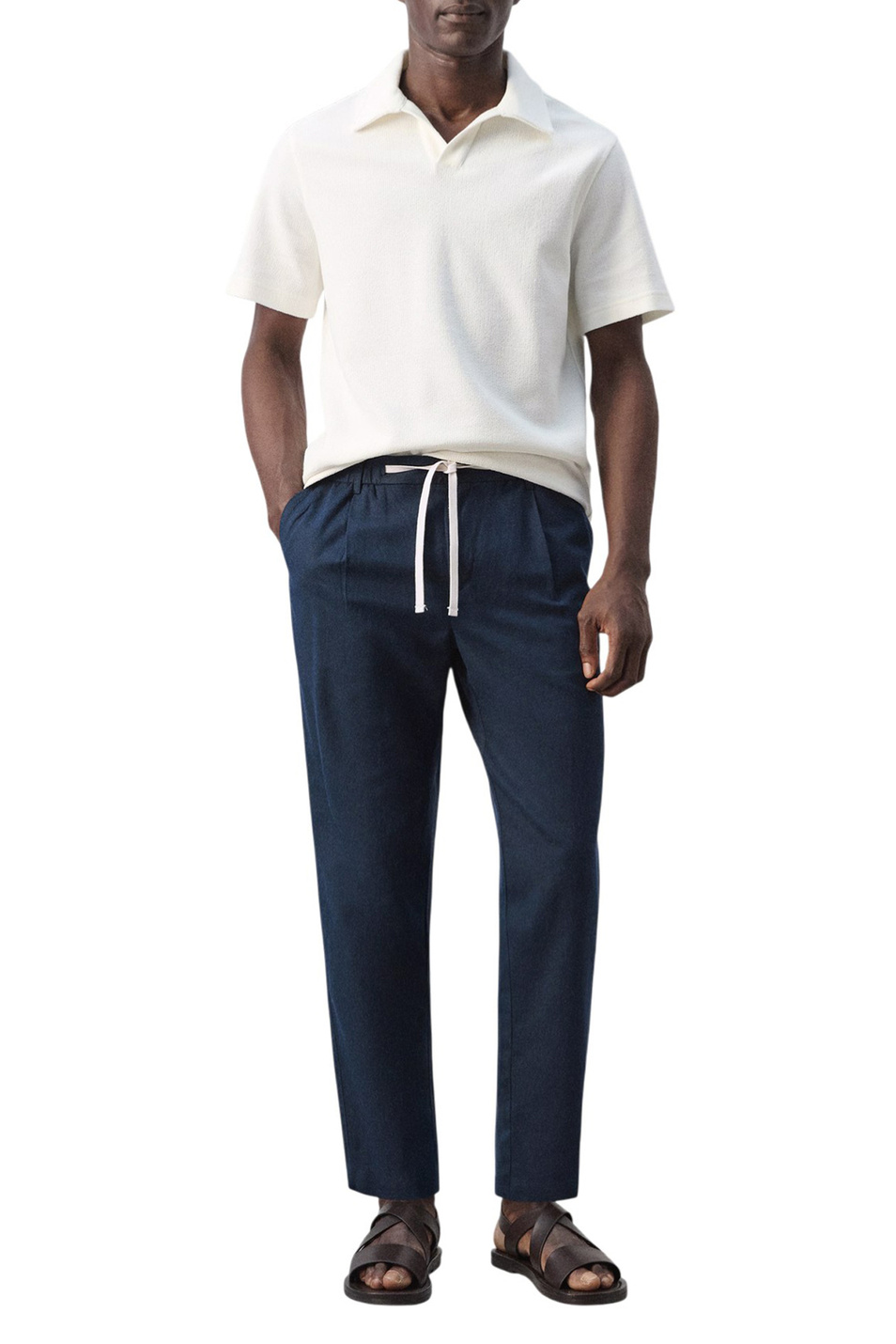 Мужской Mango Man Брюки ROMELINO из льна и хлопка (цвет ), артикул 27006714 | Фото 2