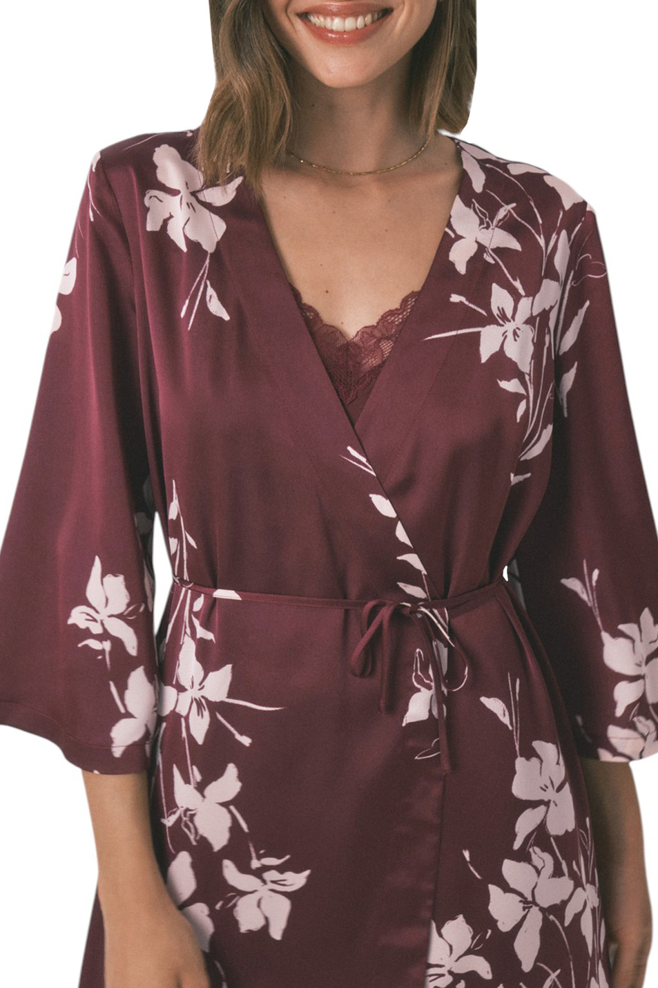 Женский Women'secret Халат с цветочным принтом (цвет ), артикул 2532436 | Фото 3
