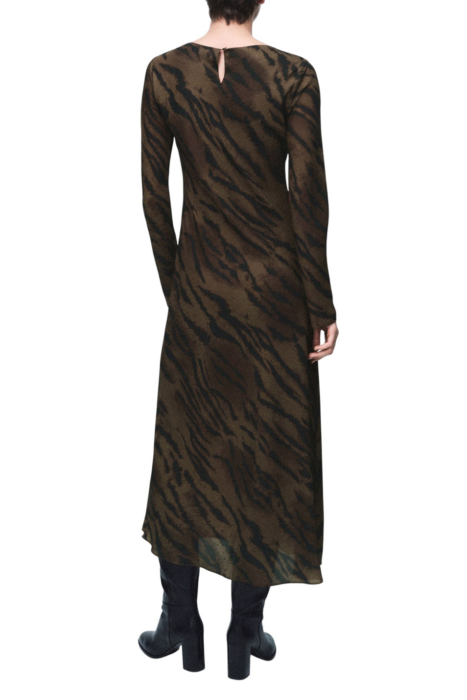 Женский Mango Платье GRETA2 с анималистичным принтом (цвет ), артикул 17058292 | Фото 4