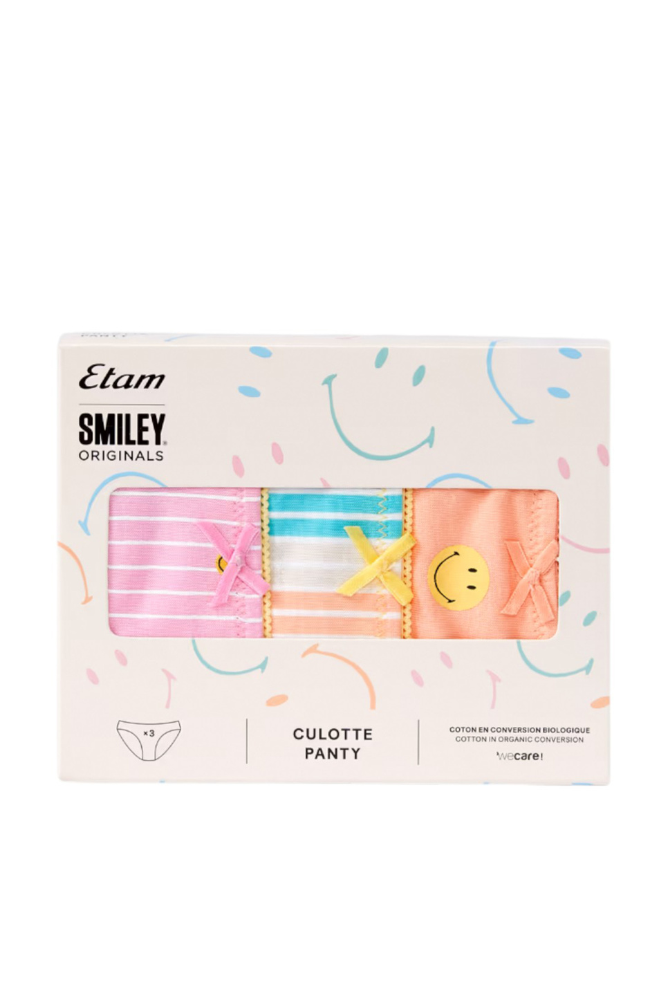Женский Etam Трусы JACKIE SMILE в комплекте из 3 шт (цвет ), артикул 6552884 | Фото 5