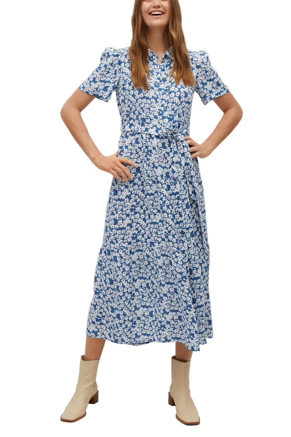 Mango Платье-рубашка SHIRTY с цветочным принтом (цвет ), артикул 87039009 | Фото 2