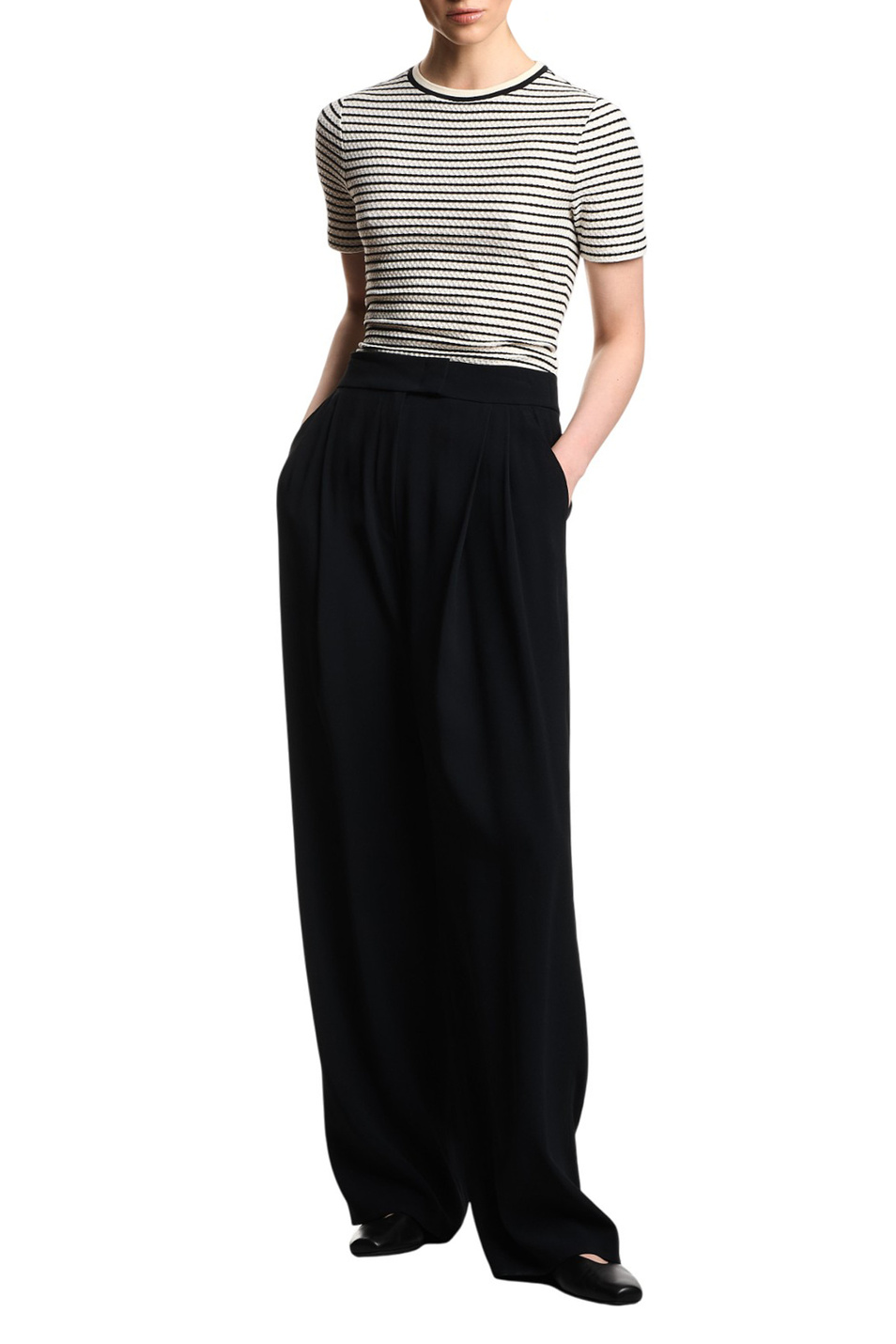 Женский Emporio Armani Футболка в полоску (цвет ), артикул EW003578-AF21211 | Фото 2