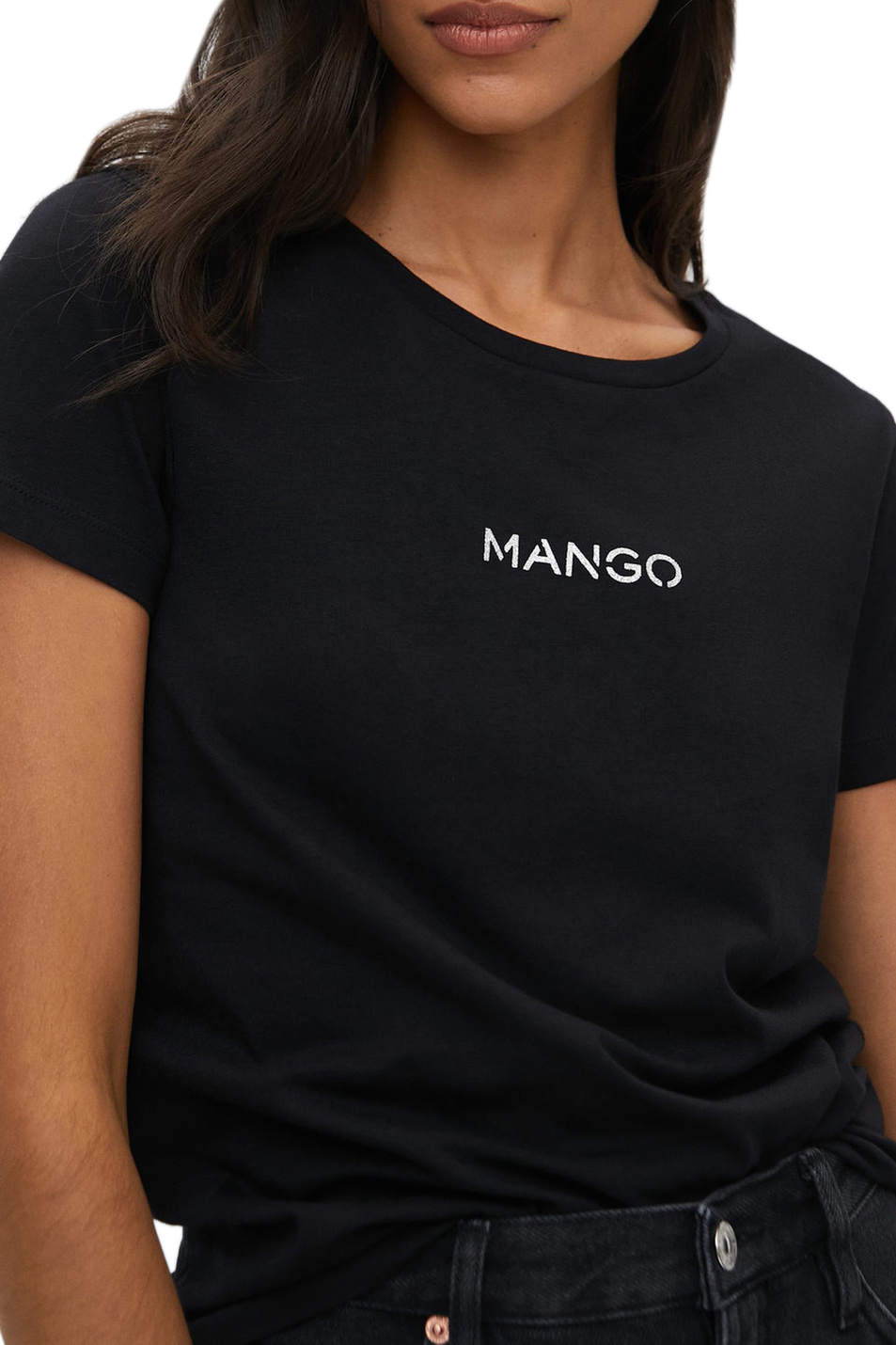 Женский Mango Футболка PSMANGO с логотипом (цвет ), артикул 37010000 | Фото 3