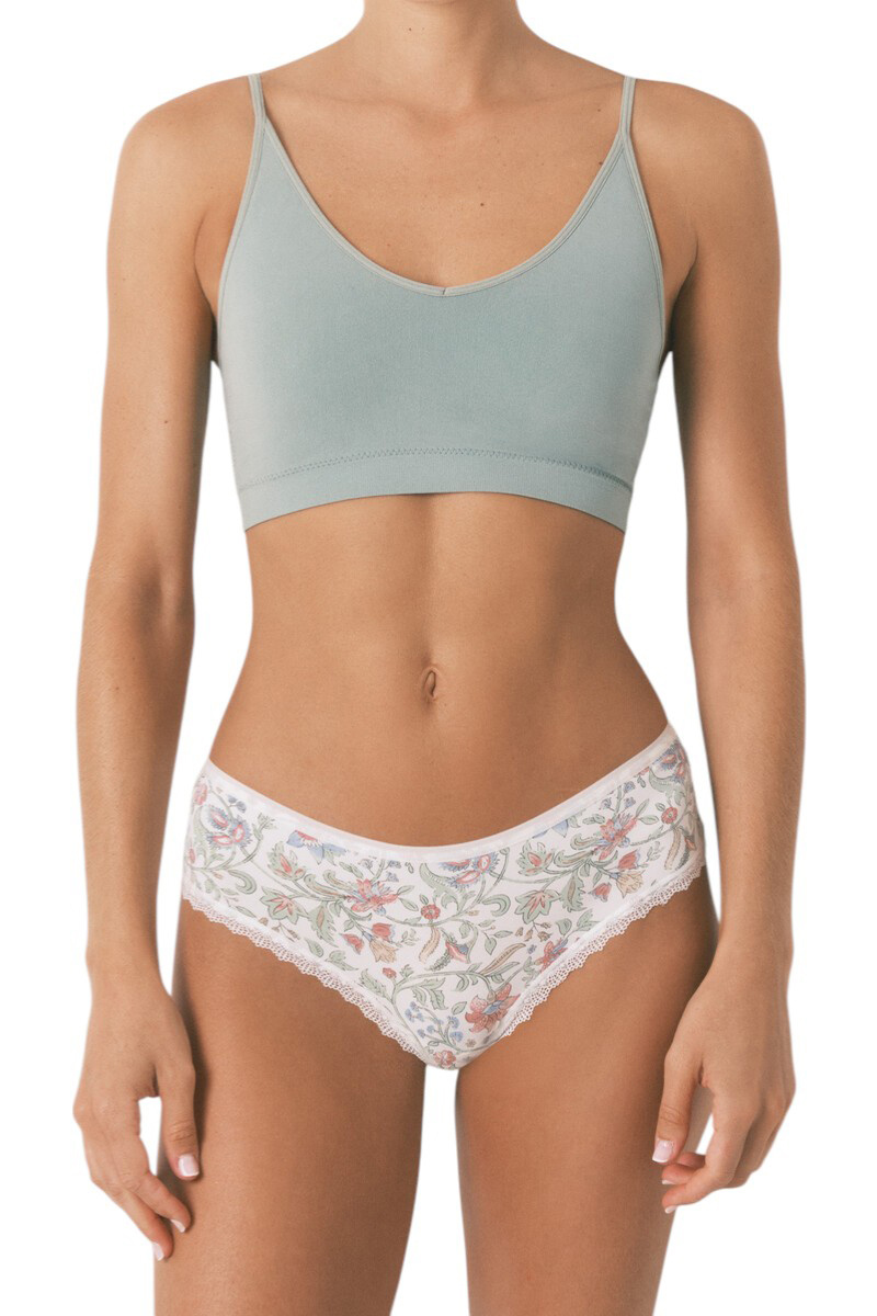 Женский Women'secret Трусы с принтом и кружевом (цвет ), артикул 0879332 | Фото 1