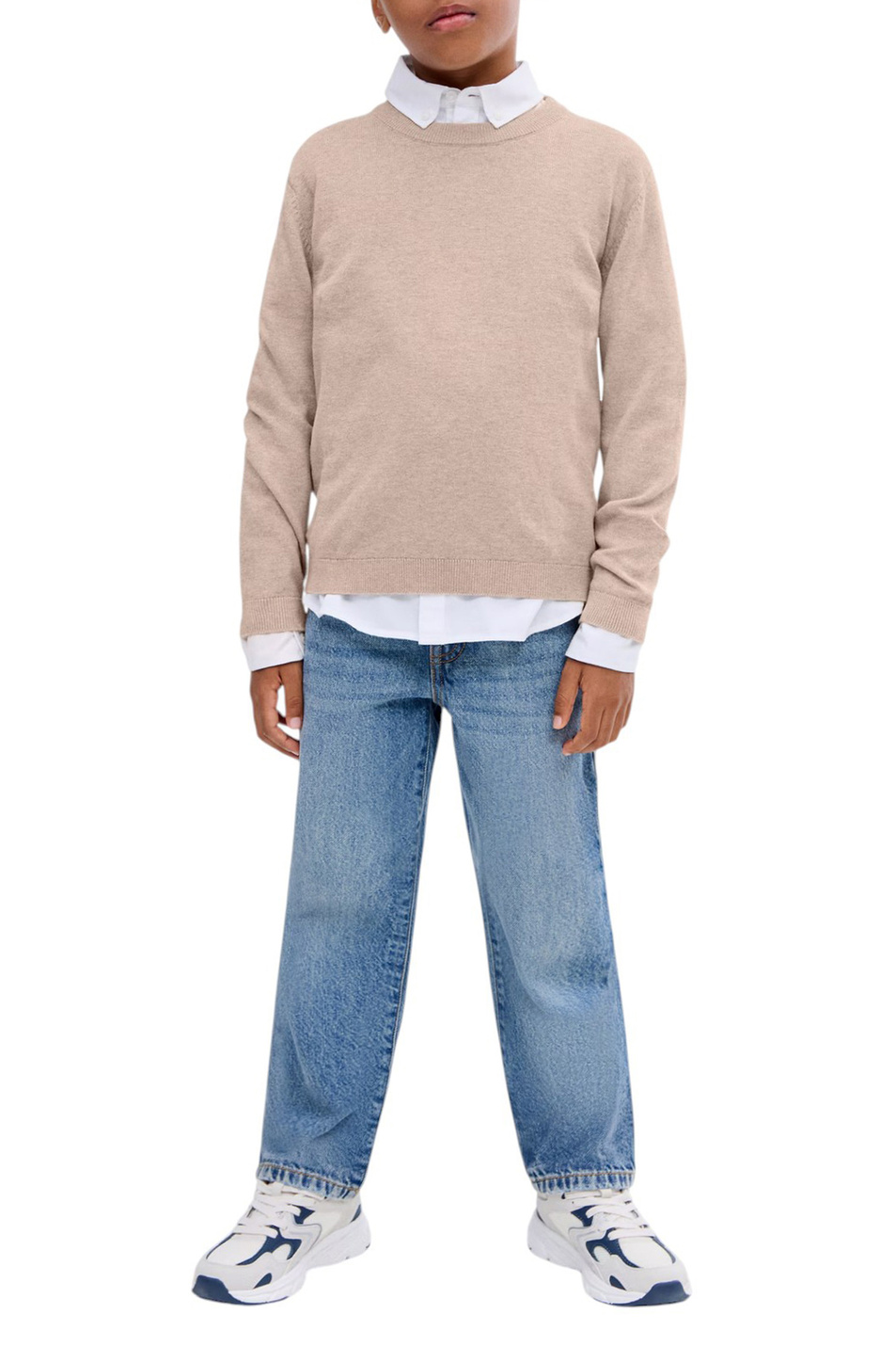 Джемпер HUGO из хлопка|Основной цвет:Бежевый Мальчикам Mango Kids Джемпер HUGO из хлопка (цвет ), артикул 17094412 | Фото 3