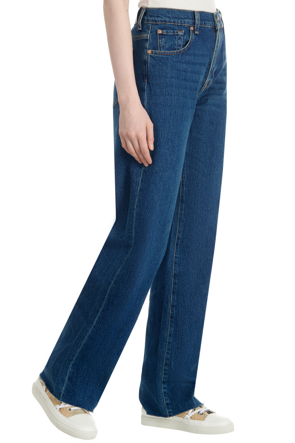 Женский 7 for all Mankind Джинсы TESS из эластичного хлопка (цвет ), артикул JSSTC650BB | Фото 3