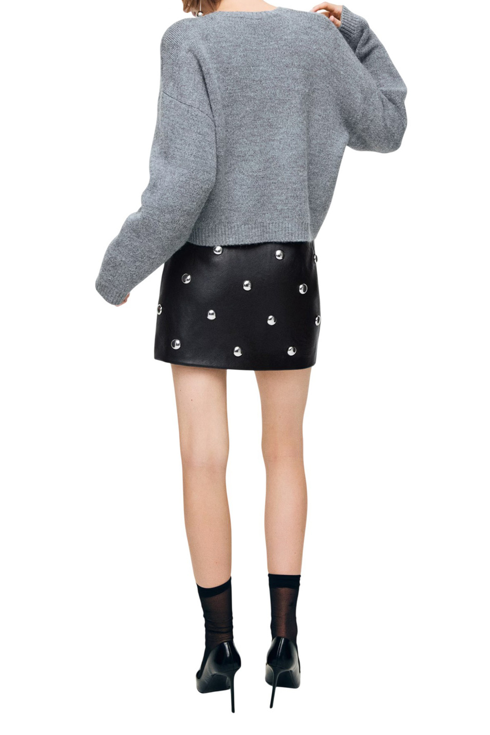 Женский Mango Юбка CARLA из искусственной кожи (цвет ), артикул 17069109 | Фото 4