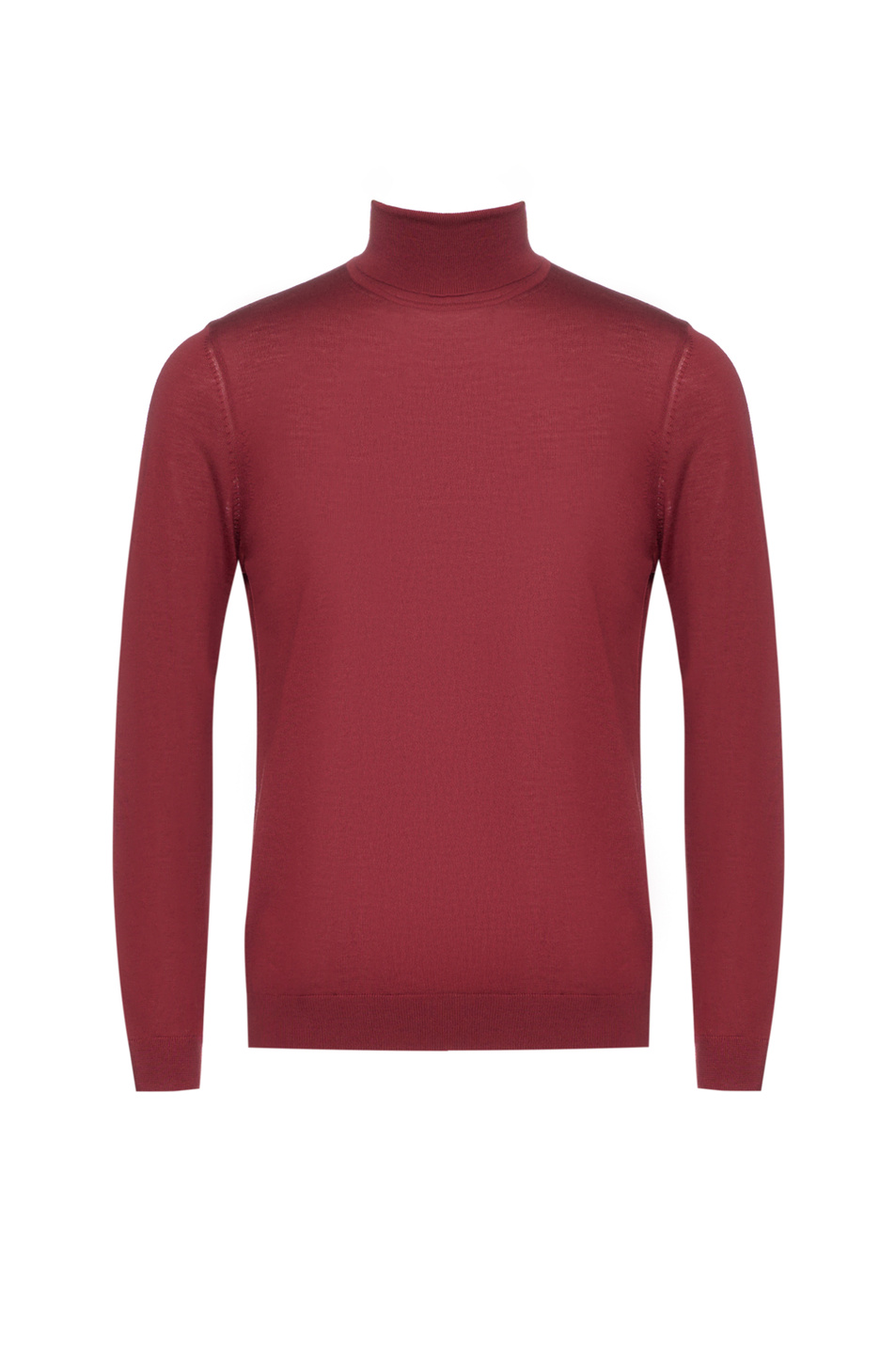 Водолазка из натуральной шерсти|Основной цвет:Красный Мужской BOSS Водолазка из натуральной шерсти (цвет ), артикул 50468262 | Фото 1